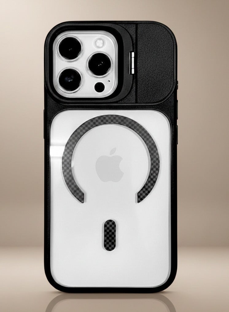 Magsafe Case for iPhone 16 Pro Max Magsafe  Cover Magnetic Wireless Charging Support, Shockproof Protection, Scratch-Resistant for iPhone 16 Pro Max- Black - Image 1